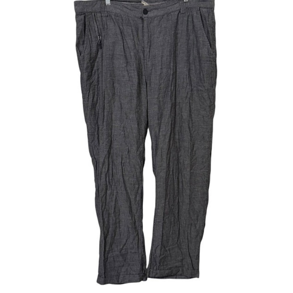 Carbon 2 Cobalt Heather Blue Lightweight Flannel Cotton Chino Pants Mens 40